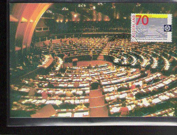 PAYS BAS CARTE MAXIMUM NUM.YVERT 1215 PARLEMENT EUROPEEN - Maximum Cards