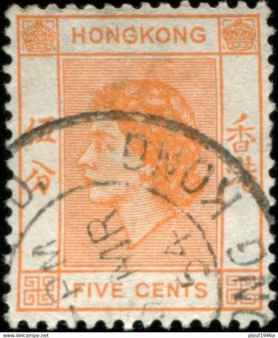 Pays : 225 (Hong Kong : Colonie Britannique)  Yvert Et Tellier N° :  176 (o) - Usati