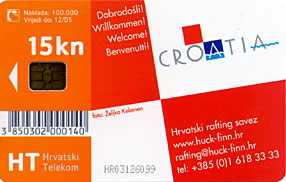 Croatia - Croatie - Kroatien -  Small Boat - Rafting - Radeau - Rowing - Croatian Chip Card ZRMANJA - Croacia