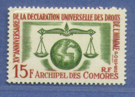 T583-Comores/Droits De L'Homme 28 Neuf ** - Altri & Non Classificati