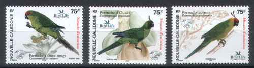 Timbres De Nelle Calédonie Série Complète ** De 2005 Thema Oiseaux - Papegaaien, Parkieten