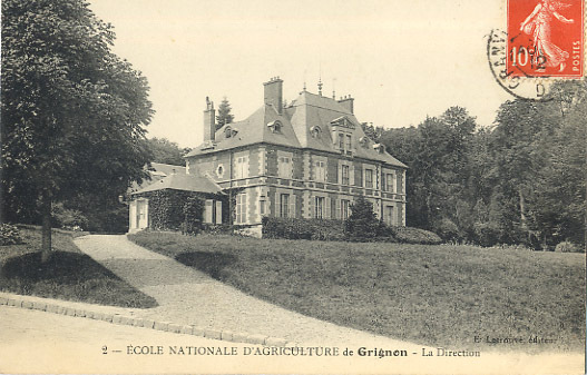 78 - YVELINES - GRIGNON - ECOLE NATIONNALE D´AGRICULTURE - LA DIRECTION - BEAU PLAN - Grignon