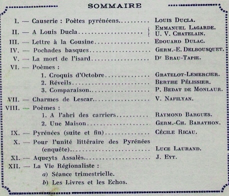 REVUE REGIONALISTE DES PYRENEES (BEARN, PAYS BASQUE ET DES CONTREES DE L´ADOUR)- N°79- De 11/1936 à 01/1937 - Pays Basque