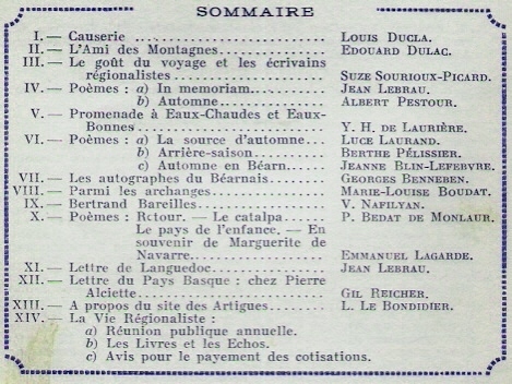 REVUE REGIONALISTE DES PYRENEES (BEARN, PAYS BASQUE ET DES CONTREES DE L´ADOUR)- N°86 D´octobre 1938 - Baskenland