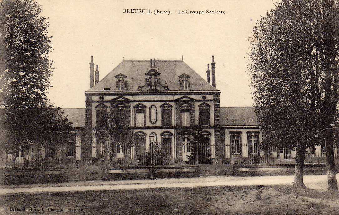 27 BRETEUIL Groupe Scolaire, Ecole, Ed Chesnot, 191? - Breteuil