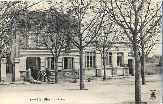 78 - YVELINES - HOUILLES - LA POSTE - DEPART Du FACTEUR - BELLE CARTE ANIMEE - Houilles