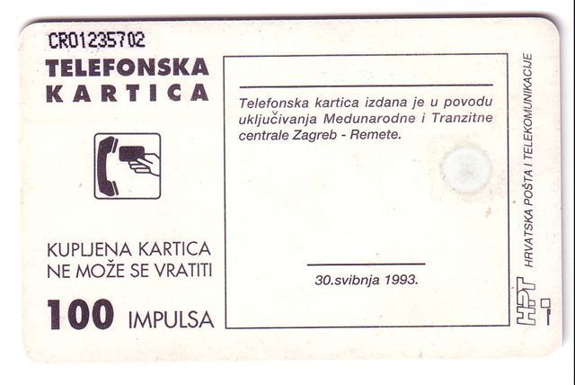FIRST TELEPHONES CENTRALE (Croatia Old Chip Card) * Telephone Phone Telephone History Phones Museum Musee - Telefone
