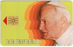 POPE JOHN PAUL II ( Croatia Old Chip Card ) Pape Papst Papa Paus Karol Wojtyla Jean Juan Pablo Religion Christianity - Croatie