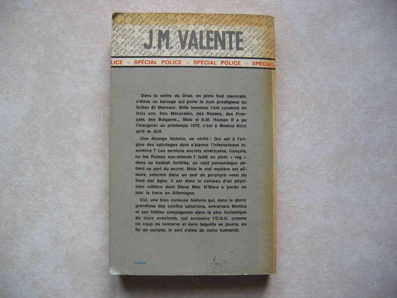 Fleuve Noir, J.M. Valente : "Atomique Monica" N° 1069. Edition : 1973 - Fleuve Noir