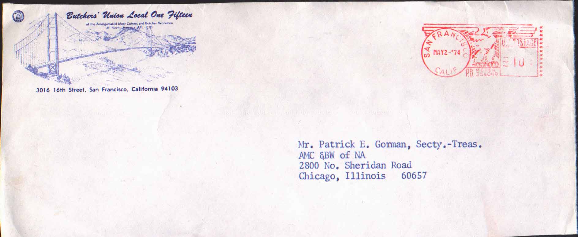 Pont.  Aigle Sur EMA De 1960. U.S. POSTAGE De SAN FRANSISCO (CALIF.) "Pitney Bowes Meter Company" - Briefe U. Dokumente