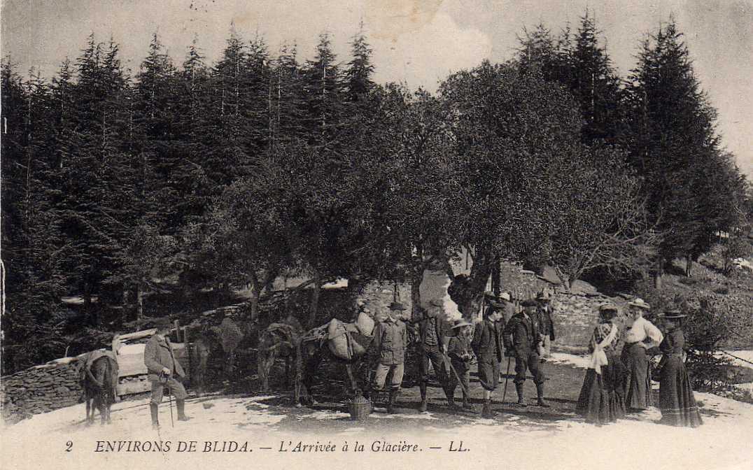 ALGERIE BLIDA (environs) Arrivée à La Glacière, Animée, Ed LL 2, 1913 - Blida