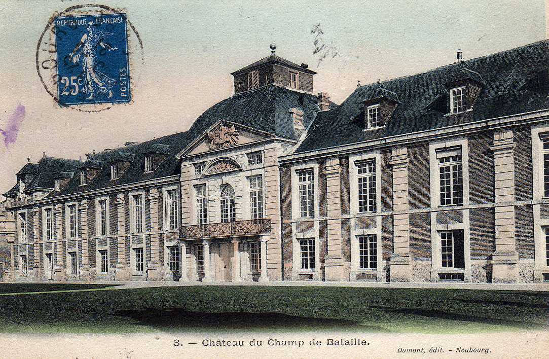27 LE NEUBOURG Chateau Du Champ De Bataille, Colorisée, Ed Dumont 3, 1921 - Le Neubourg