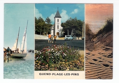 Quend Plage Les Pins: Voilier, Eglise Et Mer (06-15) - Quend