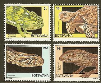 BOTSWANA 1980 MNH Stamp(s) Reptiles 243-246 # 5041 - Other & Unclassified