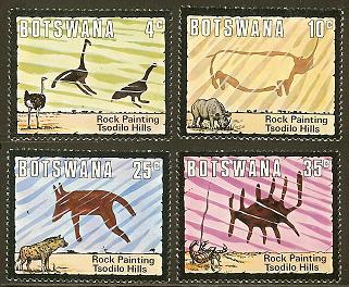 BOTSWANA 1975 MNH Stamp(s) Cave Paintings 136-139  # 5025 - Other & Unclassified