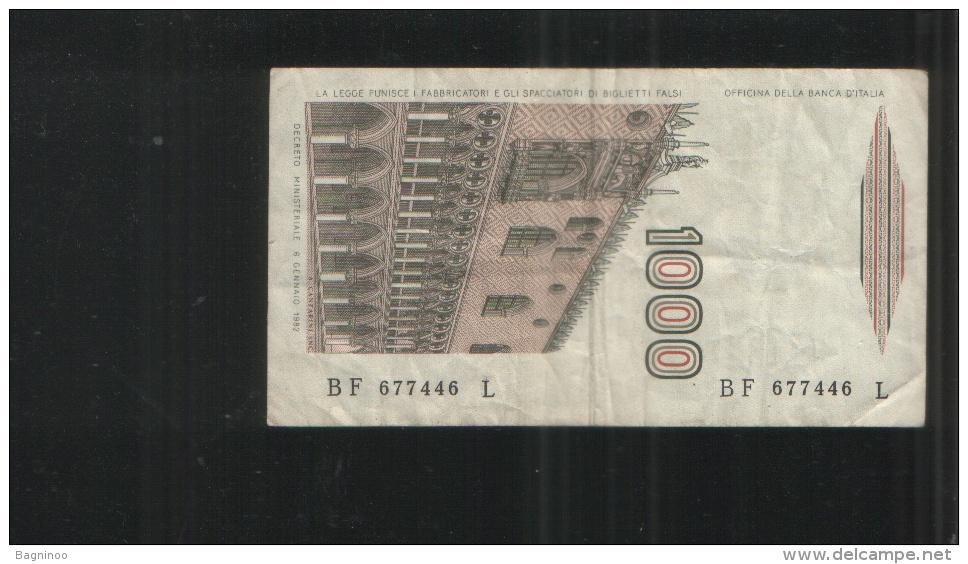 ITALIA 1 000 LIRE 1982 - 1000 Lire