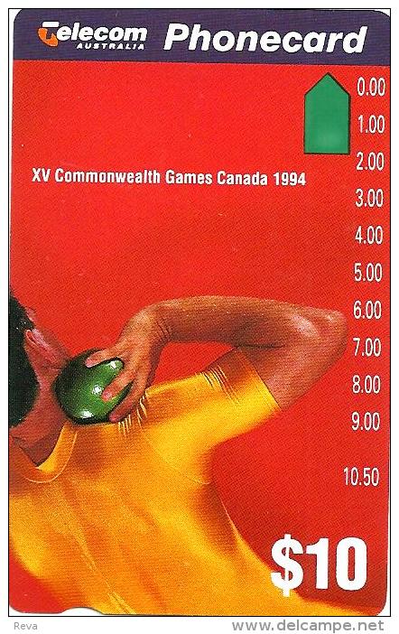 AUSTRALIA $10 COMMONWEALTH GAMES CANADA 1994 SHOT PUT SPORT AUS-133 MINT SPECIAL PRICE READ DESCRIPTION !! - Australië