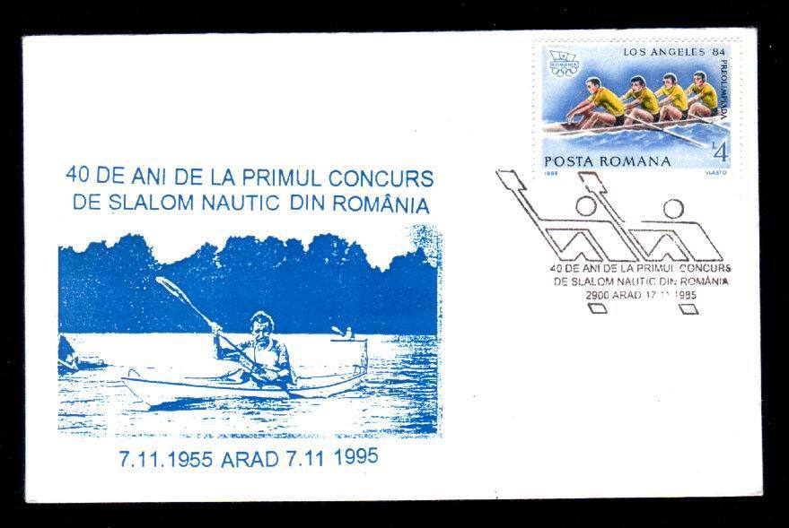 Romania 1995 Cover  With Special Post Mark Rowing . - Rowing