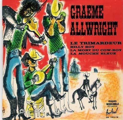 GRAEME ALLWRIGHT  °  LE TRIMARDEUR °°  AUTOGRAPHE SUR  VINYLE 45 TOURS - Autógrafos