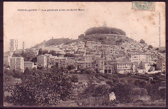 ALPES DE HAUTE PROVENCE - Forcalquier - Vue Generale Prise De St Marc - Forcalquier