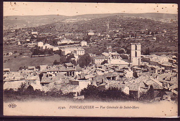 ALPES DE HAUTE PROVENCE - Forcalquier - Vue Generale De St Marc - Forcalquier