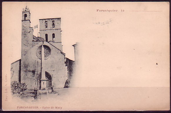 ALPES DE HAUTE PROVENCE - Forcalquier - Eglise St Mary - Forcalquier