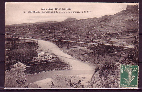 ALPES DE HAUTE PROVENCE - Sisteron - Le Confluent Du Buech Et La Durance, Vu Du Fort - Sisteron