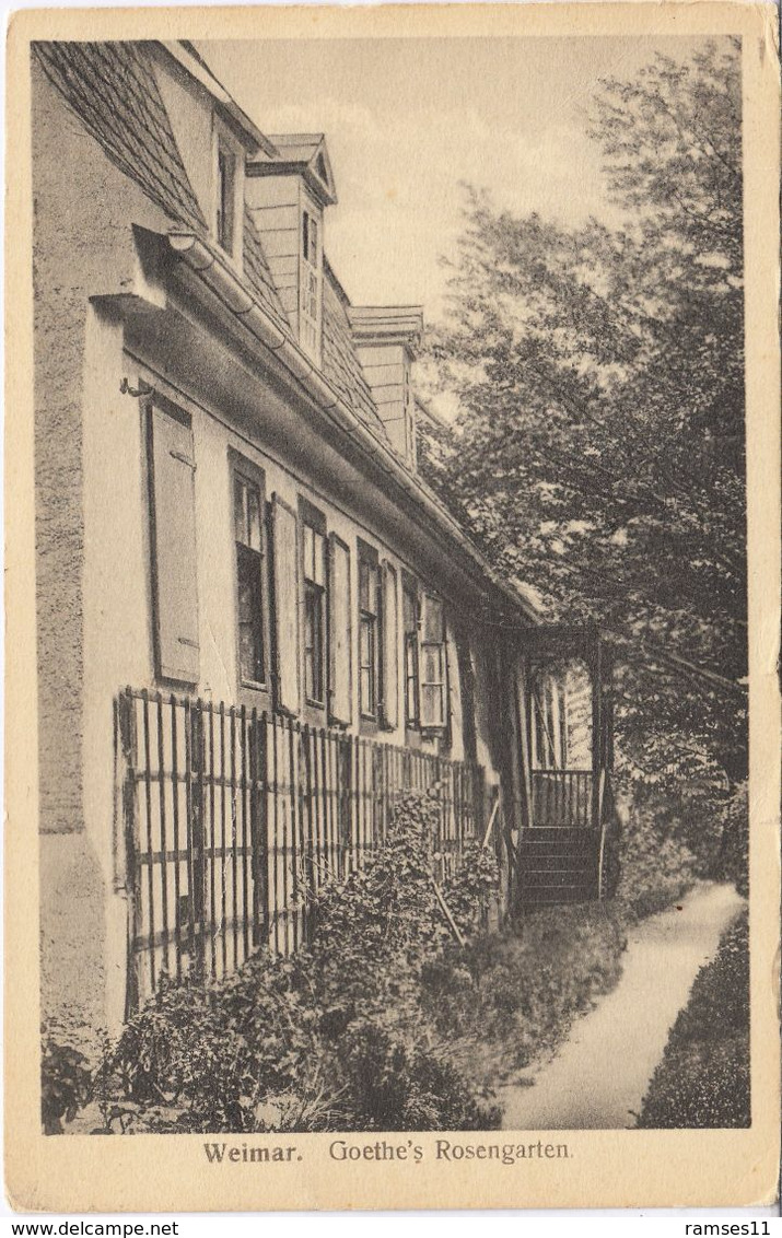 Weimar Goethes Rosengarten 1920 - Weimar