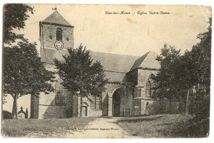 DUN-sur-MEUSE (près De Stenay Montmédy Verdun) église Notre Dame. Librairie Lecrique-Dominé - Dun Sur Meuse