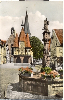 Michelstadt I. Odw. Marktbrunnen Mit Rathaus - Michelstadt