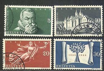 SWITZERLAND 1948 Used Stamp(s) Independence 496-499 #3696 - Used Stamps