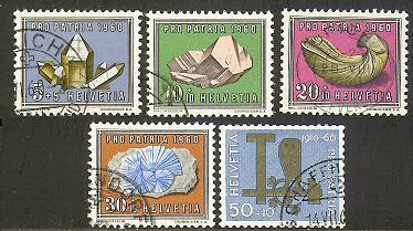 SWITZERLAND 1960 Used Stamp(s) Pro Patria 714-718 #3730 - Gebraucht