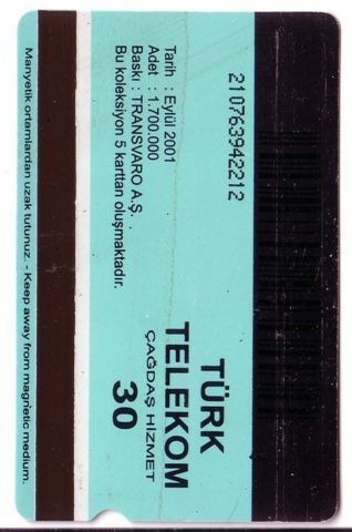 OLD TELEPHONE (Turkey Old Magnetic Card) * Phone - Telephones - Phones - Telefono - Téléphones
