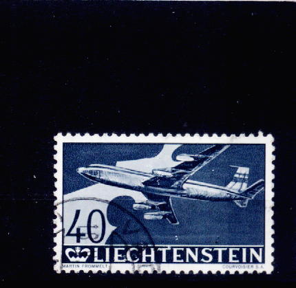 6256 - Lichtenstein 1960 - Yv.no.PA 35 Oblitere - Poste Aérienne