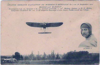 33- GRANDE SEMAINE D'AVIATION DE BORDEAUX - MERIGNAC.MONOPLAN BLERIOT. - Merignac