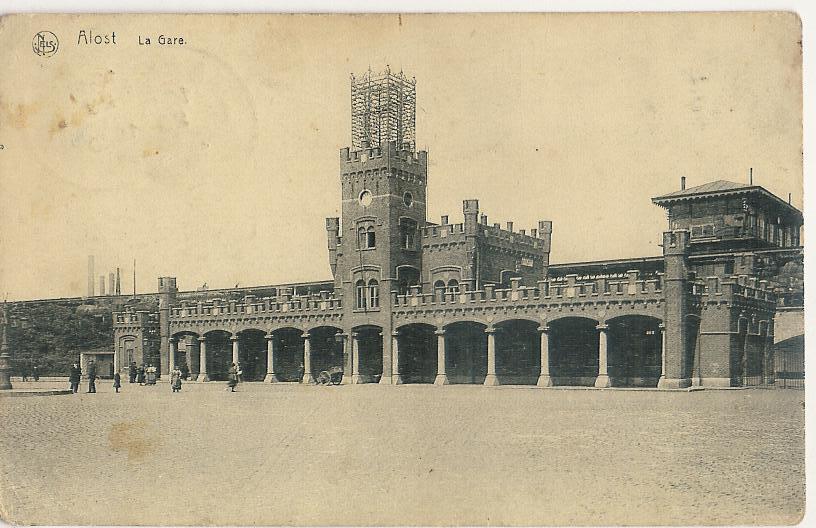 Aalst La Gare Animé 1920 (f606) - Aalst