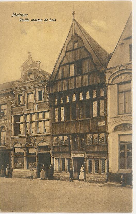 Mechelen Vieille Maison De Bois Animé (e580) - Malines