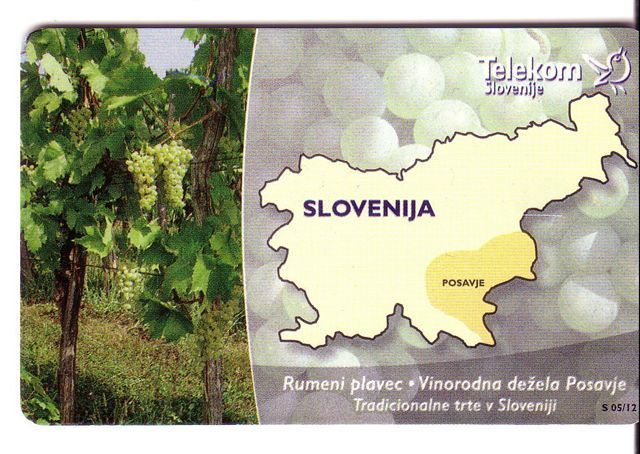 Slovenija - Wine - Vintage - Vin - Grape - Raisin - Grapes - Wineyards - Map - Maps - RUMENI PLAVEC  ( Limited Card ) - Slovenia