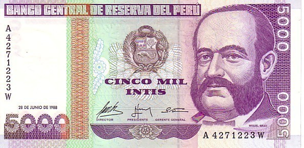 PEROU  5 000 Intis Daté Du 28-06-1988  Pick 137   ****BILLET  NEUF**** - Peru