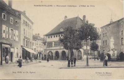 Rambervillers Monument Historique L'hotel De Ville Animée , Magasin  édit Michel - Rambervillers