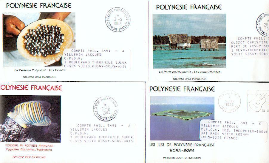 Poly 80 - 11 FDC Ayant Circulé - FDC