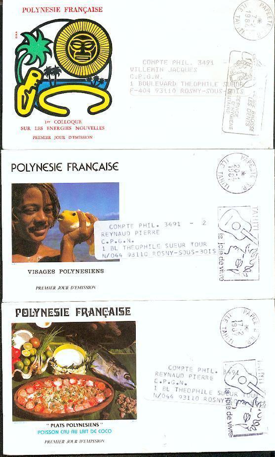 Poly 80 - 11 FDC Ayant Circulé - FDC