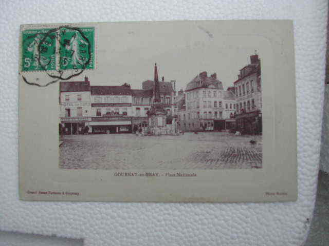 GOURNAY EN BRAY..PLACE NATIONALE...1913 - Gournay-en-Bray