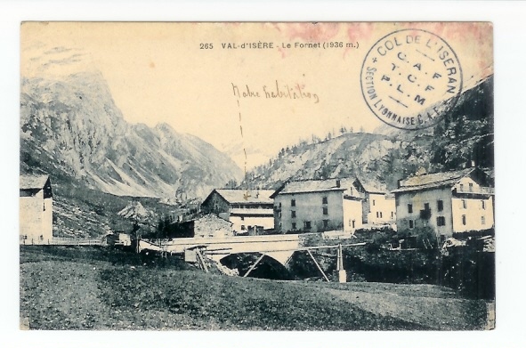 Val D´ Isère: Le Fornet, Tampon: Col De Val D' Isère, C.A.F., T.C.F., P.L.M., Section Lyonnaise (06-268) - Val D'Isere