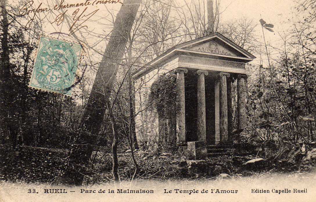 92 RUEIL Chateau De Malmaison, Parc, Temple De L´ Amour, Ed Capelle 33, 1905 - Chateau De La Malmaison