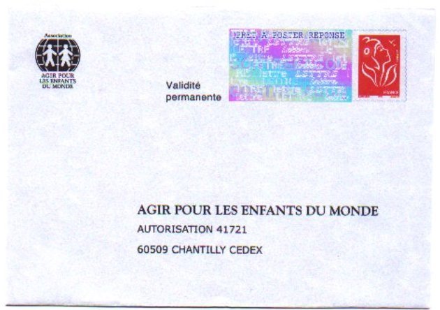 PAP Réponse Agir Pour Les Enfants Du Monde - Neuf - 0411029 - Prêts-à-poster:Answer/Lamouche