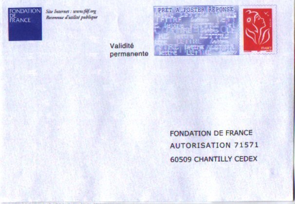 PAP Réponse Fondation De France - Neuf - N° 0509430 - Prêts-à-poster: Réponse /Lamouche
