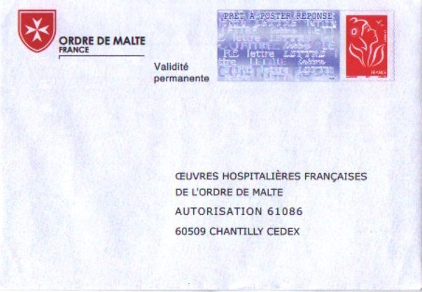 PAP Réponse Oeuvres Hospitalières Françaises De L´ordre De Malte - Neuf - N° 0508070 - Prêts-à-poster:Answer/Lamouche
