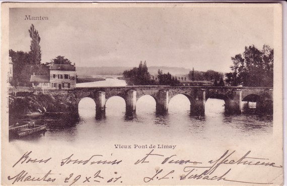 78 MANTES Vieux Pont De LIMAY - Limay