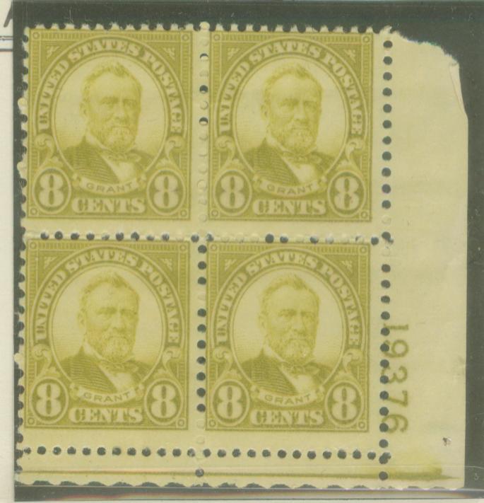 USA ---- GRANT---BLOCK OF 4 ---WITH  NUMBER CORNER - Nuevos